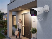 Dahua 5MP Bullet IP Camera Full-Colour Active Deterrence, 2.8mm Lens, Fixed, 40m IR, 1/2.7” CMOS (2592 × 1944)@1-20fps, IP67, 12V DC, UPTO:256GB MICRO SD, Built-in Mic, Tripwire; Intrusion, 288.4×94.4×84.7, 1kg [DHA IPC-HFW3549T1P-AS-PV 2.8MM]