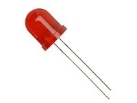 LED DIFF DOME 10MM RED 20MCD [L-813ID]