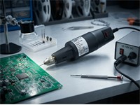 Drill for PCB - Type 3 - 12VDC - 18VDC 120W - Quick Change Chuck for Bits with Shanks from DIA. 0,4 - 3,5mm [0800]