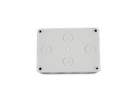 Plastic Waterproof ABS Enclosure, 175g, Rated IP65, Size :130x93x57 mm, 3mm Body Thickness, Impact Strength Rating IK07, Box Body and Cover Fixed with Plastic Screws, Silicone Foam Seal, Internal Lug for Circuit Board or DIN Rail. [XY-ENC WPP32-02 PSPH]