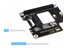 PCIE to M.2 adapter for Raspberry PI 5, Supports NVME Protocol M.2 Solid State Drive, High-Speed Reading/Writing, HAT+ Standard [WVS PCIE TO M.2 ADAPT-RASPB PI 5]