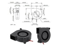 12VDC 0,1A - 5015 Sleeve Bearing Cooling Fan for 3D Printer 50x50x15mm [HKD FANDC012050-15S-3D PRINTER]