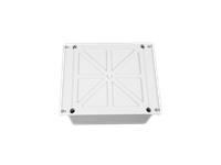 PLASTIC WATERPROOF ABS ENCLOSURE WITH FLANGE ,630g , RATED  IP65,SIZE:192x185x100 MM,3MM BODY THICKNESS ,IMPACT STRENGTH RATING IK07 ,BOX BODY AND COVER FIXED WITH 4X PLASTIC SCREWS ,SILICONE FOAM SEAL,INTERNAL LUG FOR CIRCUIT BOARD OR DIN RAIL TRACK. [XY-ENC WPP43-02 PSF]