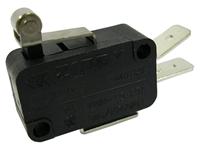 MICRO SWITCH WITH SHORT ROLLER 12,5MM LEVER SPDT FAST-ON TERM FORM 1C (c/o) 15A 125/250VAC [V15FL22C2]