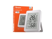A ZIGBEE 3.0 Temperature and Humidity Sensor with a 3.6″ LCD Display, Real-Time Monitoring, Data History, and Smart Home Automation Support. Requires a ZIGBEE Hub. Note Amazon Alexa Platform Does Not Support Humidity Feature [SONOFF SNZB-02DR2 AIRGUARD TH]