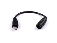 MICRO USB PLUG TO 5.5X2.1MM DC SOCKET ON 16CM CABLE--SUITABLE FOR STANDARD PLUG-IN SWM POWER SUPPLY TO RASPBERRY PI [HKD MICRO USB PL TO 2.1MM DC SOC]