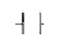 EZVIZ Smart Dual-Sided Fingerprint Door Lock, Metallic Grey, Unlocking Method: Passcode / Proximity Card / Mechanical Key (for Emergency), 2.4GHz WiFi, luetooth, Lift-Up Lock Body, Lock Cylinder:2885/3585, IP65 (Front/Rear Panel) [EZVIZ CS-DL06 PRO]