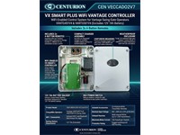 Centurion VX Smart Plus WiFi Vantage Controller for Vantage Swing Gate Operator VANTG401V4 & VANTG501V4 (Excludes Battery 12V7Ah) Includes:2x4 Button Remotes [CEN VECCADO2V7]