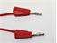 Test Lead - Red - 500mm - PVC 1mm sq. -  4mm Stackbl 'Lantern' Banana Plugs  19A-30VAC/60VDC [XY-ML50/1E-RED]