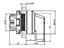 Sel. Levr. Sw. Actuator Illum. 30mm Std. Bezel -3 pos., Left and Right Latching V-90° [SLI308L3W]