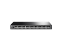TP-LINK Jetstream 48 Port Gigabit L2 Managed Switch with 4xGIGABIT SFP Slots, 1×RJ45, 1×Micro-USB-C, Switching Capacity:104Gbps, FLASH:32MB , DRAM:256MB, 100~240VAC~50/60Hz, Max PWR:32.8W, 440×220×44mm [TP-LINK SG3452]