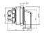 Pull Rope Switch Right - Heavy Duty - 4n/o , 2n/c - w/ 24V Flashing Red/Steady Grn LED Indicator. MaxRope length 125M [141054-AS]