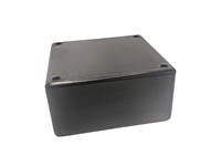 Enclosure ABS 105X105X50(Series 30) Black With Ribs [BT3B]
