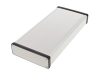 Enclosure Alluminum Extruded 220 x 103 x 30.5mm Clear Metal Ends = Clear [1455L2201]