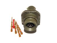 Circular Connector MIL-DTL-26482 Series 1 Style Bayonet Lock Bulkhead Receptacle Male 3 Poles Inverse #20 Contacts Crimping 7,5A 600VAC/850VDC (MS3124E-8-33P) [PT07SE-8-33P]