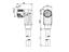 CORDSET M12 A COD FEMALE ANGLED. 8 POLE SHIELDED - SINGLE END - 5M PUR CABLE IP67 (48718) [RKWTH 8-299/5M]