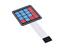 MEMBRANE KEYPAD 4X4 WITH 8PIN DUPONT CONNECTOR ON FLEXI CABLE [BMT 4X4 MEMBRANE KEYPAD]