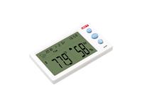 Humidity & Temperature Meter, LCD 4.5", Range:-10～50℃, Humidity:20%~95%RH, °C/°F Selection, Sampling Time:10s, Alarm Clock/Time Display, Date/Calendar, Includes 1xAAA Battery [UNI-T A13T]