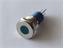 LED INDICATOR 14mm FLAT PANEL MOUNT BLUE 12V AC/DC 20mA IP65. [AVL14F-NDB12]