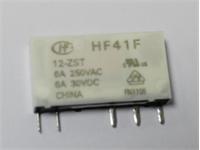 Med. Power Mini SIL Sealed Relay Form 1C (1c/o) 12VDC 848 Ohm Coil 6A 250VAC/30VDC [HF41F-12-ZST]
