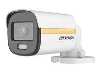 Hikvision ColorVu Mini Bullet Camera , 2MP 2,8mm Lens , 20M , Res:1920×1080 ,  OSD menu, 3D DNR, true WDR , (4 signals switchable TVI/AHD/CVI/CVBS) , MAX:2.9W , Image Mode: STD/HIGH SAT , 12VDC , Brightness, Sharpness, 3D DNR, Mirror, Smart light , IP67 [HKV DS-2CE10DF3T-PF]