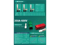 180A/600V 1 Pole Crimp Connector Blue [PP180-ECN BU]