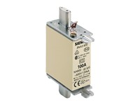 Siemens LV HRC Fuse Element, NH000, In: 100 A, gG, Un AC: 500 V, Un DC: 250 V, Front Indicator, Live Grip Lugs [3NA3830]