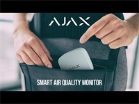 Wireless Smart Air Quality Monitor, CO2 (Carbon Dioxide) Temperature & Humidity Sensor, FREQ:868.0~ 868.6MHz, Measuring Range:400~5000ppm, 2xCR123A, Operating Temp:0°С~+50°С, Compatibility: HUB 2 (2G/4G) HUB2+, HUB HYBRID (2G/4G), IP50,127g [AJAX LIFE QUALITY]