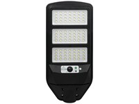 Solar LED Street Light 12W 1800Lumens, Equivalent Power:120W, 6500K Cool White, Max:8M PIR Sensor, Day:10 Lux, Night:5-10 LUX, Solar Panel:12W/5V, 120° Beam Angle, Discharge Time:12-14HRS, LiFePO4 3.2V 12000mAh, 1200 Cycles, come with Remote, IPX4 [MAJ SSL120C]