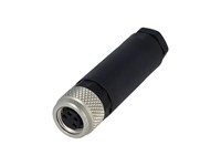 Circular Connector M8 Cable Female Straight 3 Pole Screw Terminal 5,5mm Max. Cable Entry [RKMCK 3]