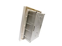 (IBT04) Diamant Series - Flush Fit Enclosures Designed For Main Switches And Electrical Distribution. Halogen Free Long Lasting Plastic Material, Has Great Strength, Ergonomic Design , And Has Ample Space For Wiring , Also Includes Pre-Moulded Cable [IDE 36350]