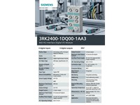 AS-i compact module K60 digital A/B slave, 4 DI/4 DQ, IP67 4 x input, max. 1000 mA Sensor 24 V DC 4 output, 2 A, 24 V DC 4 A max. for all outputs 8 x M12 socket [3RK2400-1DQ00-1AA3]