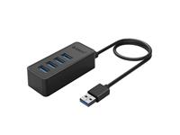 4 PORT USB3.0 HUB BLACK [ORICO W5P-U3-100-BK-BP]