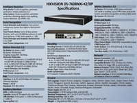 Hikvision AcuSense 8CH 4K NVR,H.265+/H.265/H.264+/H.264,2xSata Upto 10TB,HDMI/VGA,2xUSB2.0,1xRJ-45 10/100/1000Mbps,Audio O/P 1CH RCA,8 Independent PoE Network Interfaces,12MP/8 MP/6 MP/5 MP/4 MP/3 MP/1080p/UXGA/720p/VGA/4CIF/DCIF/2CIF/CIF/QCIF,PSU48V@2.5A [HKV DS-7608NXI-K2/8P]