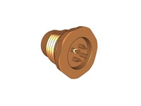 Circular Connected M12 A COD Panel Female 5 Pole Rear Mount PG9 Solder Contacts IP68 [09-3442-216-05]