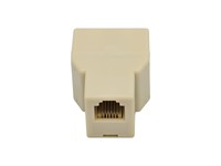 3 Way Inline 6 POS 6 Way USA RJ12 Modular Coupler Adaptor [NY14-6C]
