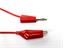 Test Cordset - Red - 500mm PVC 0,75mm sq.- 4mm 'Lantern' Banana Plug - Croc Clip - 15A-30VAC/60VDC [XY-TCS570-50 RED]