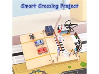 ACEBOTT QE027 is a Stem Kit that Teaches Intelligent Transport Systems using ESP32. Build Smart Traffic Lights, Parking, and Streetlight Projects with Plug-and-play Modules [ACEBOTT TRANSPORT EDU KIT QE027]