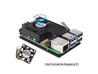 Black Aluminium Heatsink and Fan (Active Cooler) for Raspberry PI5B. 85x56mm. Raspberry PI Not Included [HKD RASPBERRY PI5B ACTIVE COOLER]