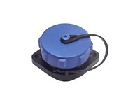 Circular Connector Plastic IP68 Screw Lock Panel Flange Receptacle 4 Pole Female, come with Dust Cap 30A 500VAC [XY-CC213-4S-1C]