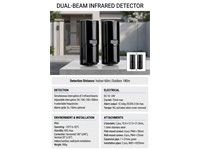 Latest Digital IR Photoelectric Beam, Dual Sensor, 60m Outdoor/180M Indoor, Easy Alignment via Number Display, Frequency and Time Selectable Channels to Avoid Inteference and Sensitivity. [AN900-A60S(11)]
