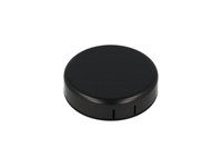 ABS Plastic Miniature Enclosure - Snap-Fit / Wall-Mount Round 80x20mm Unvented IP30 - Black [1551SNAP13BK]
