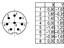 Circular Connector M9 Panel Flange Male 8 Pole Rear Mount Solder Term IP67 [09-0427-00-08]