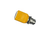 Panel Mount Ethernet Adpator M12 X Code 8 pole Female - RJ45 Shielded Jack 180° (RJS-12X08FF-LS7001)(1404549) [XY-RJS-12X08FF-ECN]