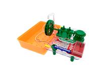 STEM ELECTRONIC SCIENCE BUILDING BLOCKS ,CONNECT TOGETHER ,WIRES ,GEARS ,AND POWER UP A WORKING WATERMILL WHEEL,INCLUDES SUBMERSIBLE PUMP, WATER TRAY,SIZE : 210X60X150MM , REQUIRES 2 X AA BATTERIES (NOT INCLUDED) RECOMMENDED AGES 8+ [EDU-TOY STONE MILL WATERWHEEL]