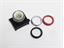 Push Button Actuator Switch Illuminated Momentary • Red Flush Lens • Black 30mm Bezel [P301MR]