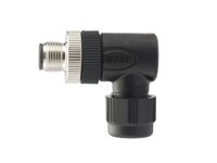 Circular Connector M12 A Cod Cable Male Right Angle 5 Pole Screw Terminal PG9 Cable Entry [XY-RSCW 5/9-ECN]