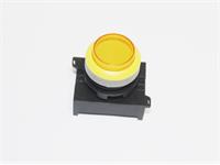 Push Button Actuator Switch Illuminated Momentary • Yellow Raised Lens • Yellow 30mm Bezel [P302MYY]