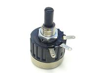 Single turn Wire Wound Rotary Control Potentiometer, Size 25mm dia • Sol Lug • 3W • 10Ω • ±10% • 1 Turn 280° [POT WW 3W 10E]