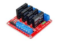 4 CHANNEL OMRON SOLID STATE RELAY BOARD 240V/2A WITH FUSE [GTC SOLID STATE RELAY BRD 4CH 5V]